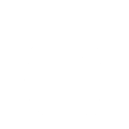 A white icon of a flask with a hexagonal symbol inside it.